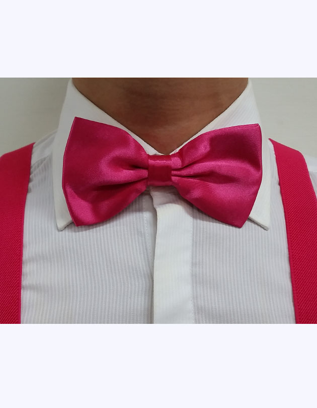 Bow Tie in Hot Pink